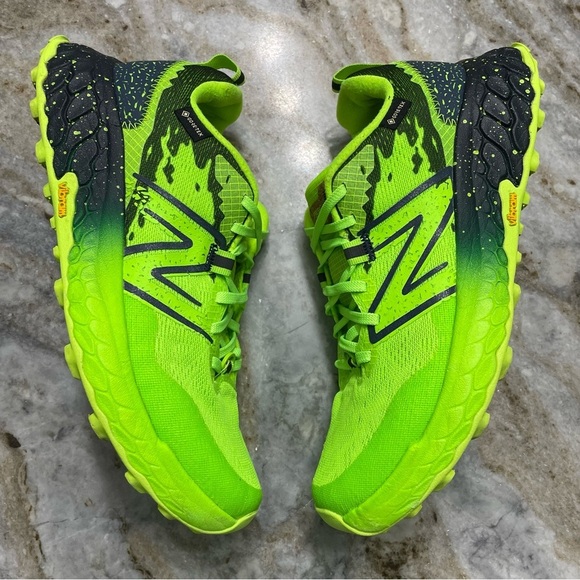 New Balance Fresh Foam X Hierro V7 Running Shoe Green/Indigo M7 W8.5 Goretex - Picture 10 of 10